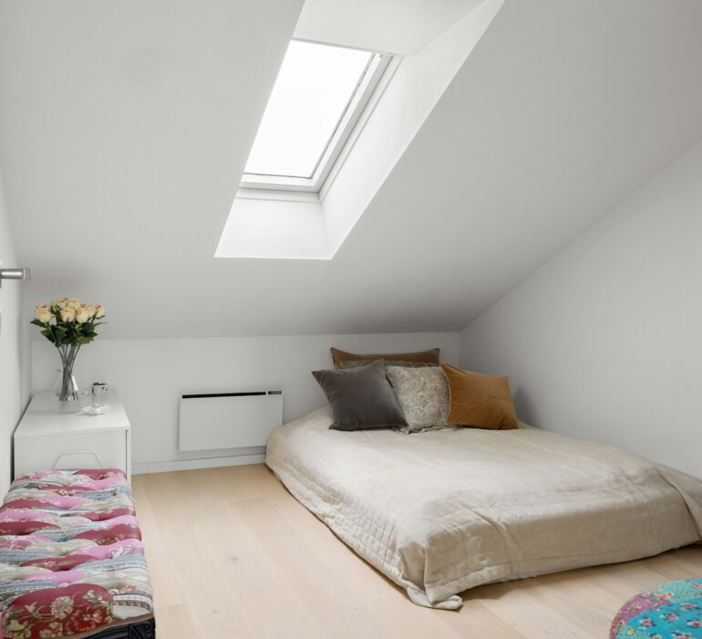 Bright loft conversion with skylights
