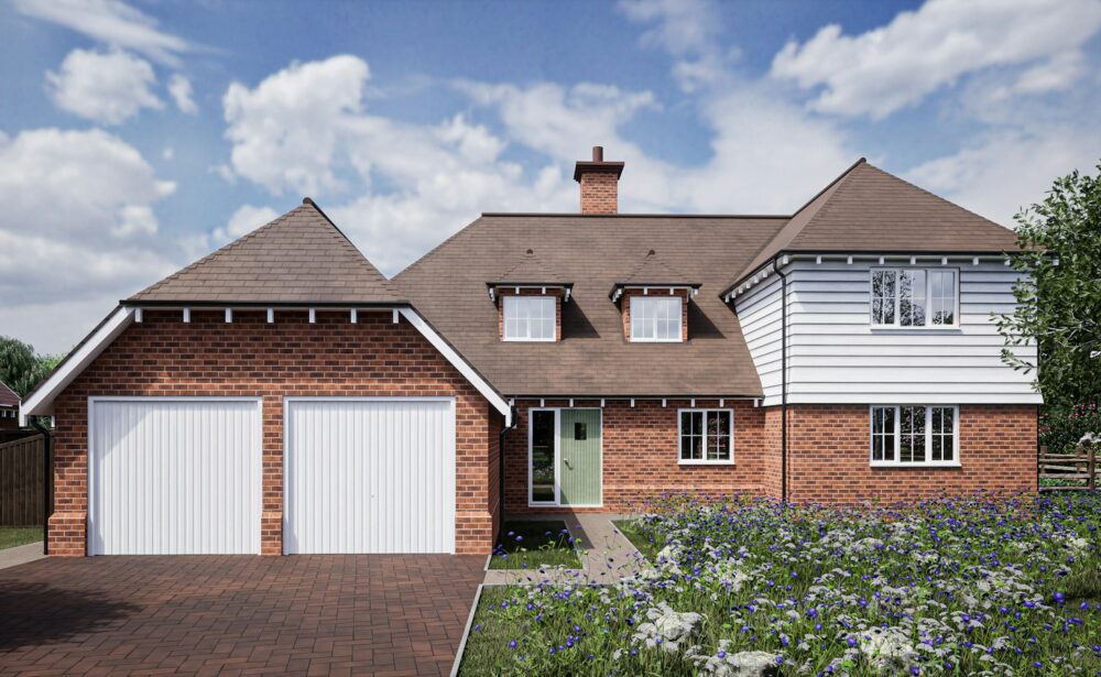 Detached brick house with planning approval