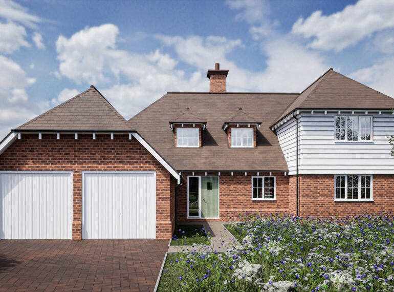 Detached brick house with planning approval