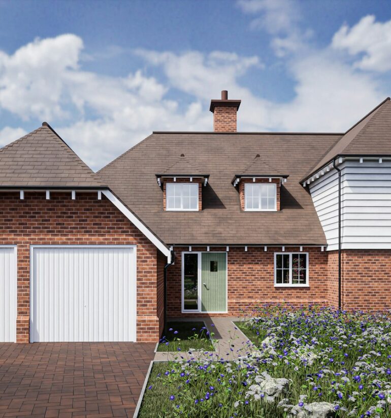 Detached brick house with planning approval