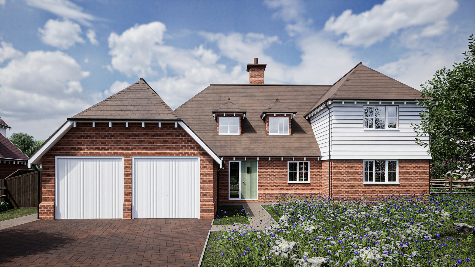 Detached brick house with planning approval