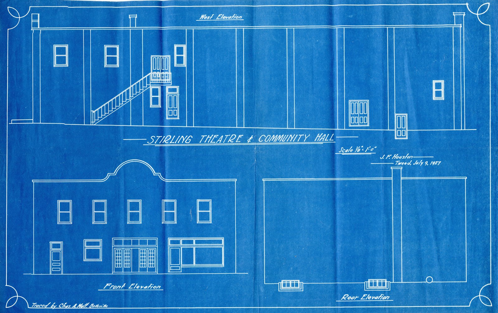 Proposed elevations drawn for council submission