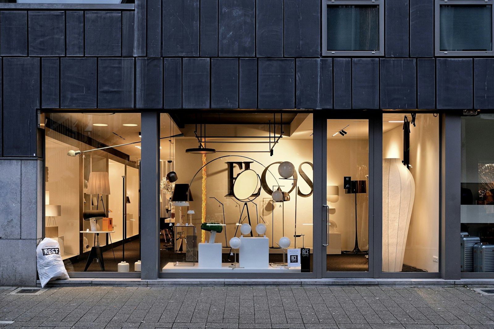 Shop front at street level